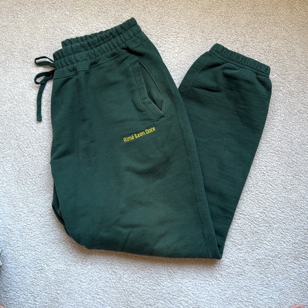 Men’s Aime Leon Dore Hunter Green Athletic Joggers Size Large
